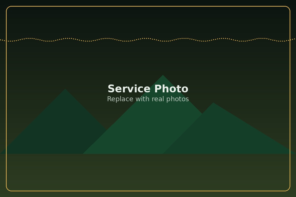 Scouts participating in a service project